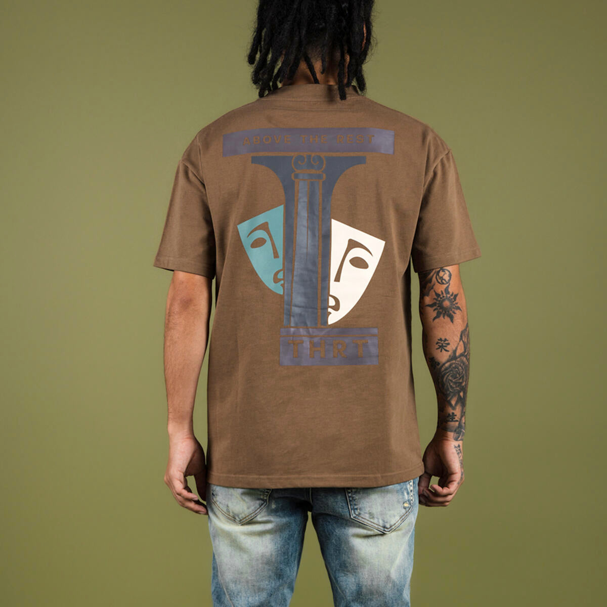 Mask LUX Heavy Weight Tee - Brown