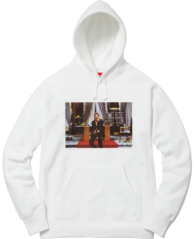 Supreme Scarface Friend Hooded Sweatshirt- White