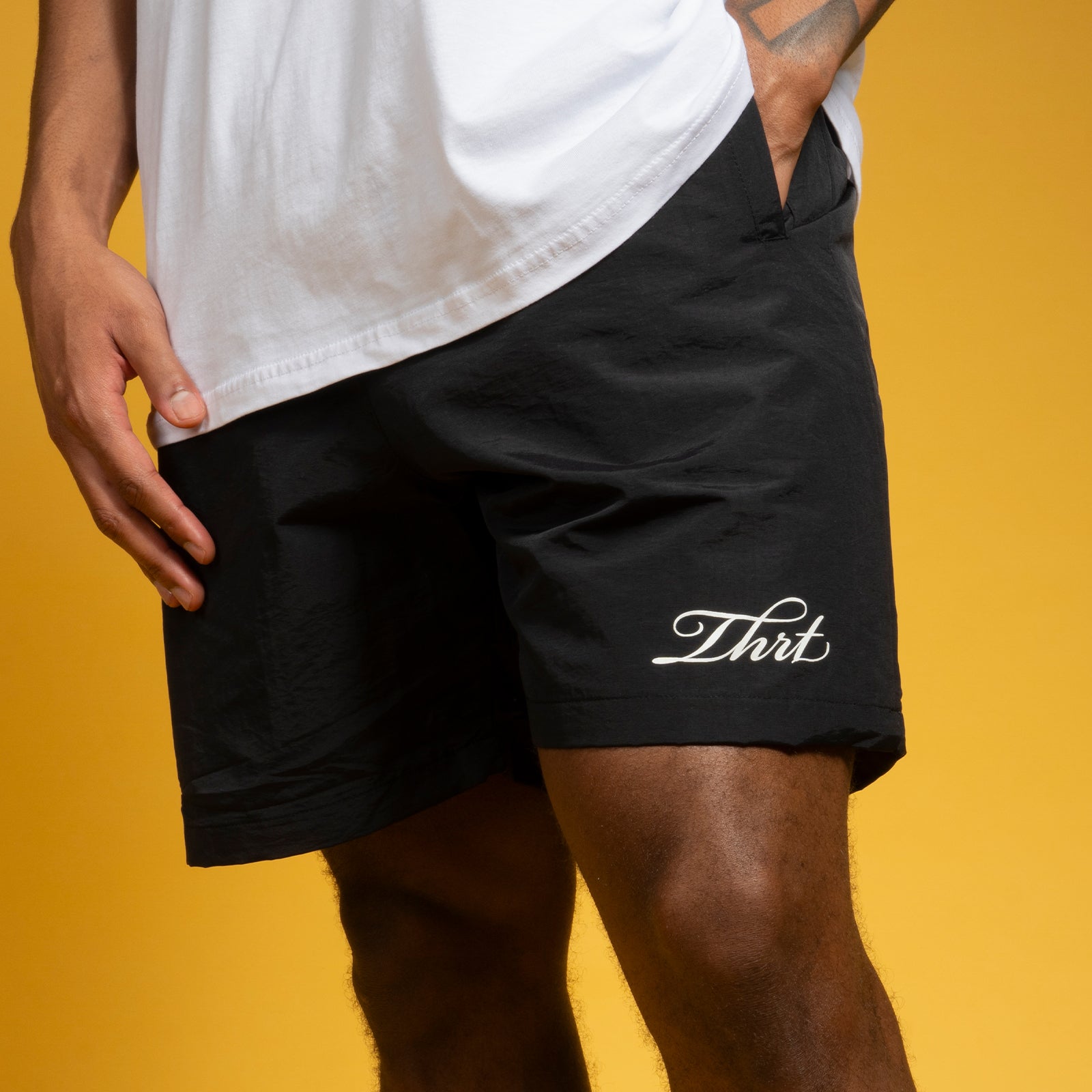 THRT Trunks - Black w/ THRT Athletics Tee