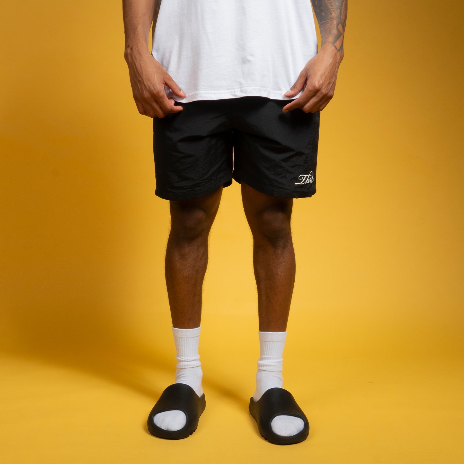 THRT Trunks - Black w/ THRT Athletics Tee
