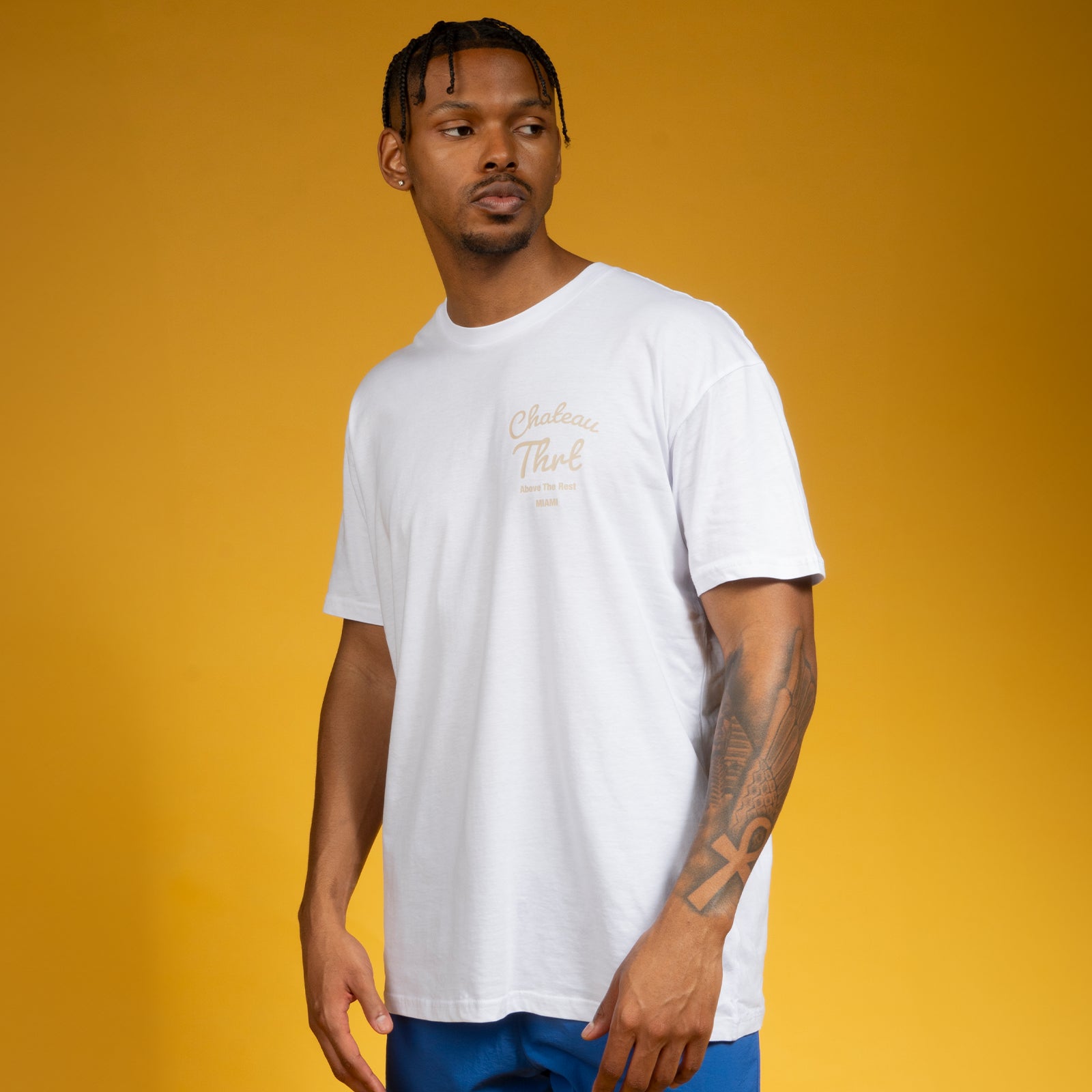 THRT Trunks - Royal w/ Phoenix Tee