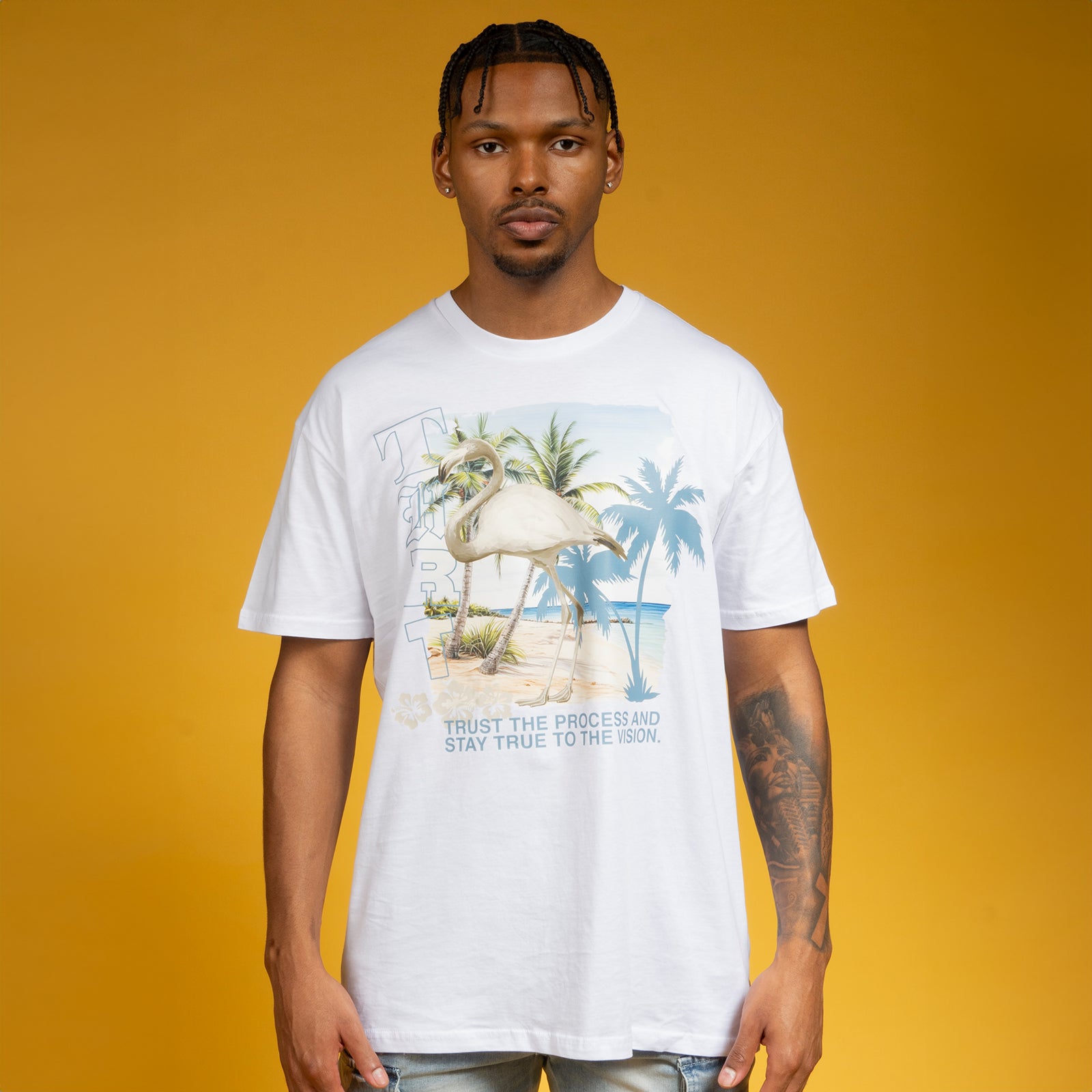 THRT Trunks - Tan w/ Austin Tee